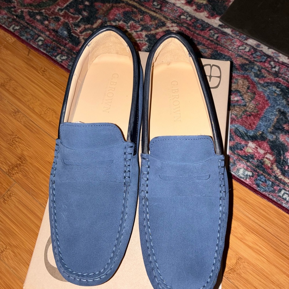 Men's G.Brown  Navy Loafers